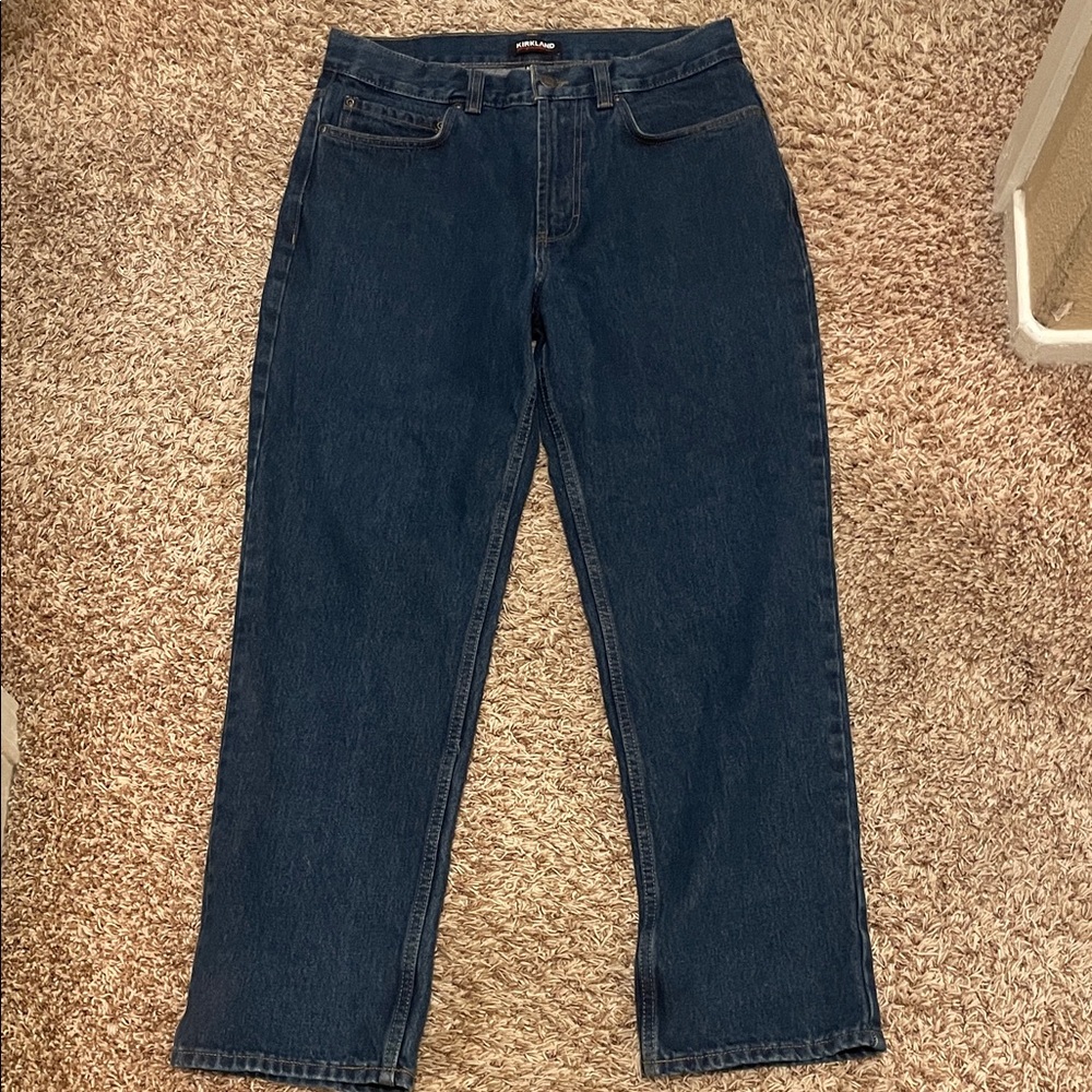 Kirkland Signature Dark Blue Straight Jeans